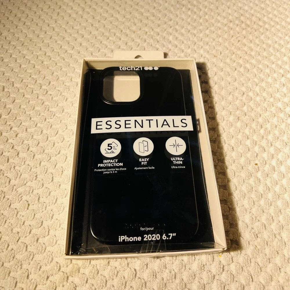 Black Case For iPhone 2020 6.7 By Tech 21 Essentials iPhone 12 Max Pro